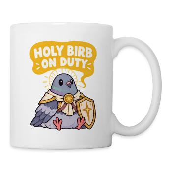 Heilige Taube im Dienst - Tasse - Weiß - Rechts