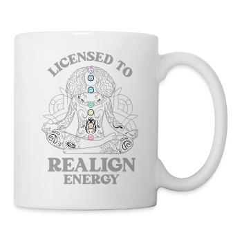 Chakra Lizenz - Energie im Flow - Tasse - Weiß - Rechts