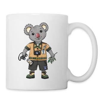 Koala Explorer Safari Abenteuer - Tasse - Weiß - Rechts