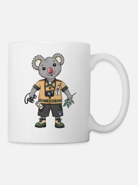 Koala Explorer Safari Abenteuer - Tasse - Weiß