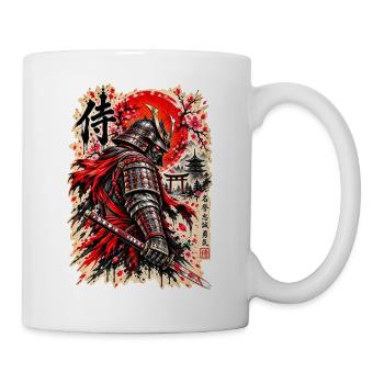 Samurai Krieger – Japanischer Ehrenkodex - Tasse - Weiß - Rechts