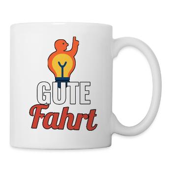 Motorrad Gute Fahrt Spruch - Tasse - Weiß - Rechts