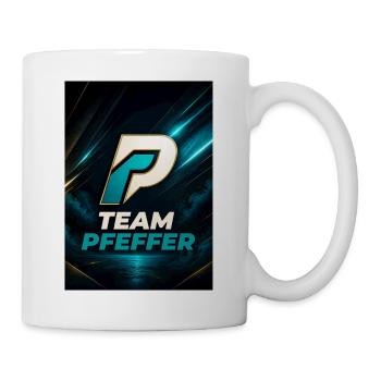 Pfeffer Team Logo Familienname Nachname Fimrma - Tasse - Weiß - Rechts