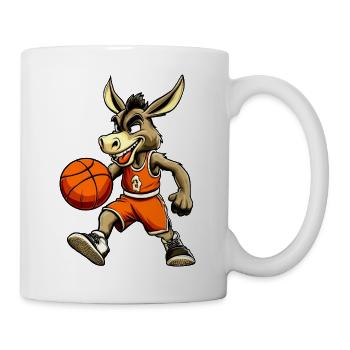 Basketball Esel Actionlook - Tasse - Weiß - Rechts