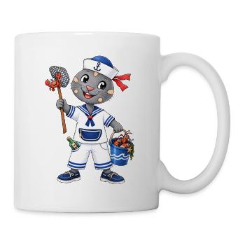 Matrosen Robbe Ahoi - Tasse - Weiß - Rechts