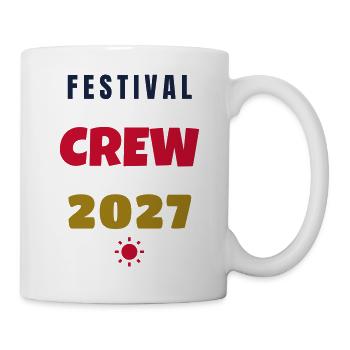Festival Crew 2027 Squad Gruppe Outfit - Tasse - Weiß - Rechts