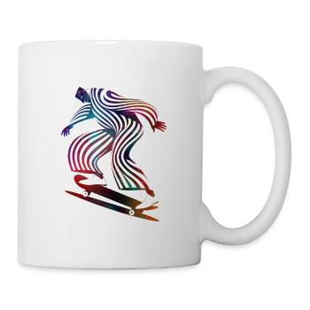 Skateboarder - Tasse - Weiß - Rechts