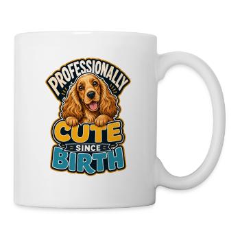 Englischer Cocker Spaniel - Tasse - Weiß - Rechts