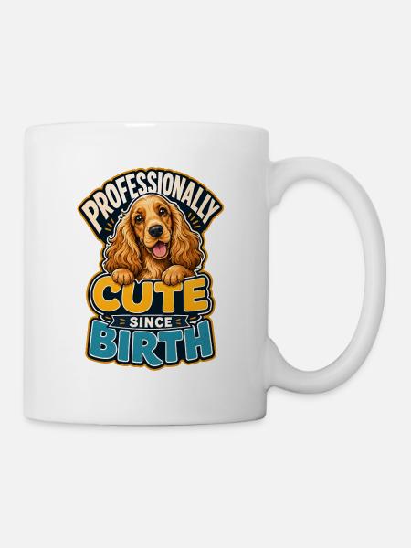 Englischer Cocker Spaniel - Tasse - Weiß