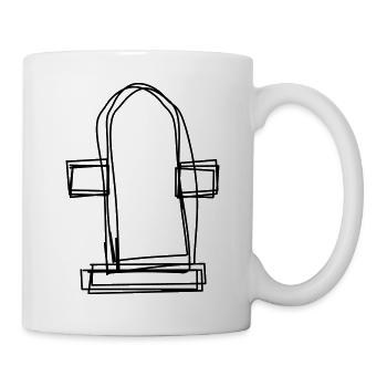 Hydrant handgezeichnet - Tasse - Weiß - Rechts