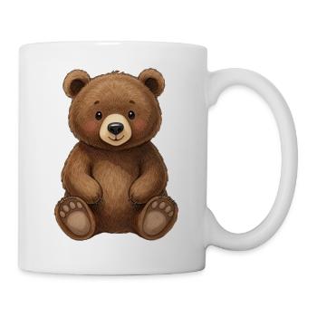 Niedlicher Bär Teddybär Geschenk  - Tasse - Weiß - Rechts