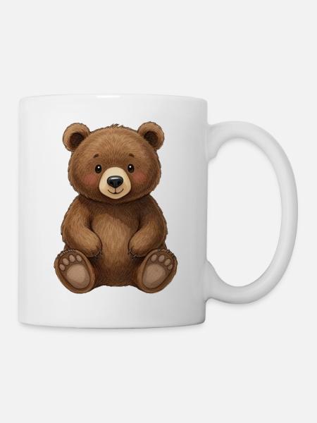 Niedlicher Bär Teddybär Geschenk - Tasse - Weiß