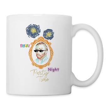 Freitagabend-Porträtparty - Tasse - Weiß - Rechts