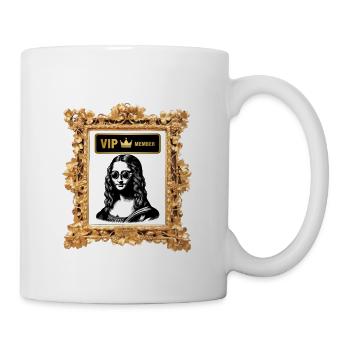 VIP Mona Lisa Luxusrahmen - Tasse - Weiß - Rechts