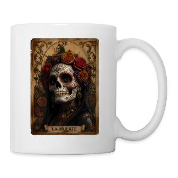 Halloween Sugar Skull Sugarskull Tarot - Tasse - Weiß - Rechts