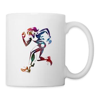 Läufer - Tasse - Weiß - Rechts