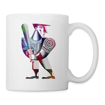 Baseballspieler - Tasse - Weiß - Rechts