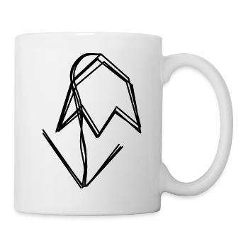 Schneeglöckchen handgezeichnet - Tasse - Weiß - Rechts