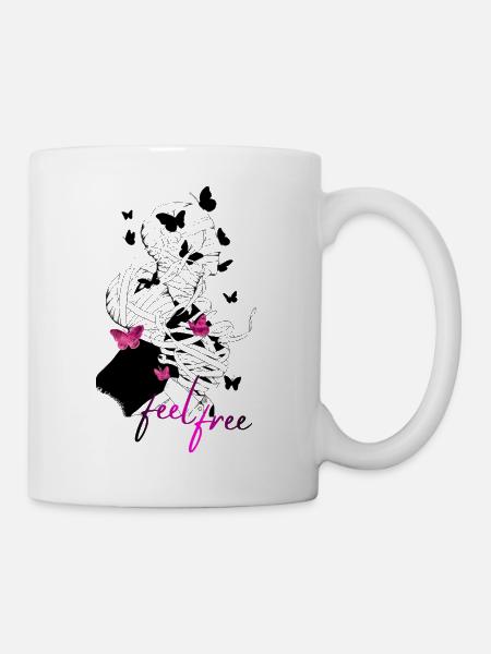 Feel_free - Tasse - Weiß