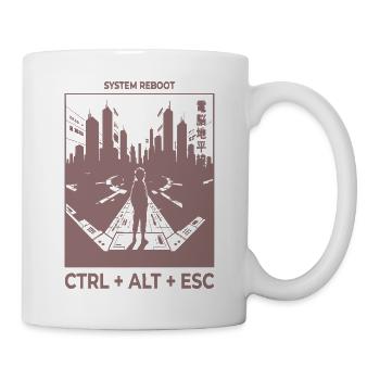 System Reboot Skyline - Tasse - Weiß - Rechts