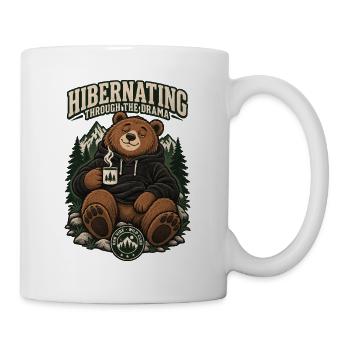 RobVibe Wild Club – Hibernating Through Drama - Tasse - Weiß - Rechts