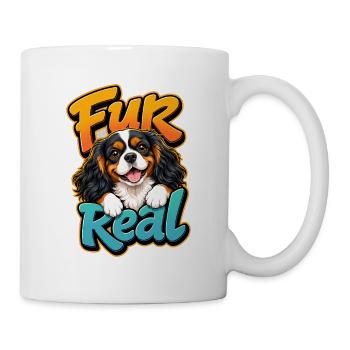 Kavallerier King Charles Spaniel - Tasse - Weiß - Rechts