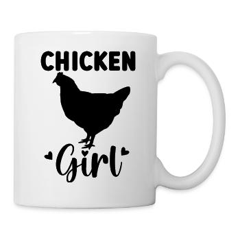 Huhn Statement - Tasse - Weiß - Rechts
