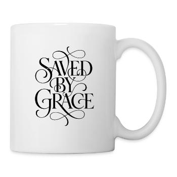 Saved_By_Grace_Black - Tasse - Weiß - Rechts