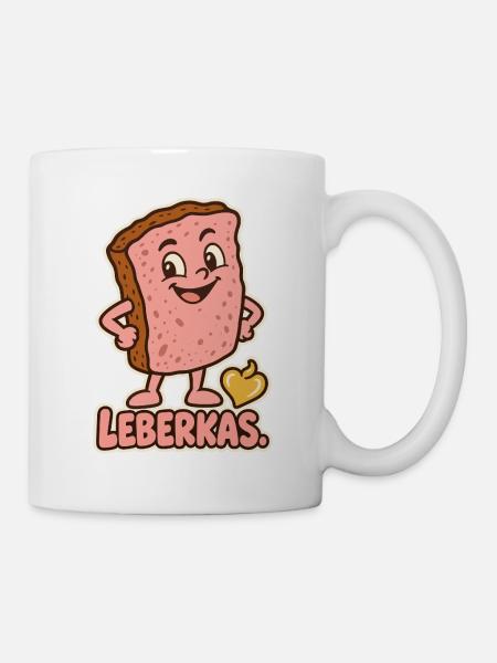 Leberkas Kostüm Paar - Tasse - Weiß