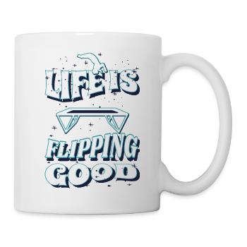  Motivation Trampolin Workout Trampolin-Sport - Tasse - Weiß - Rechts