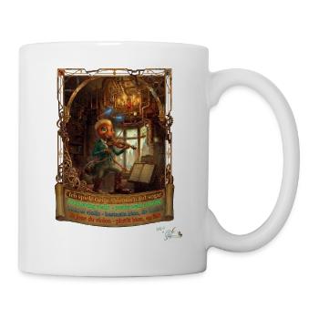 Ameise MALÚ Geige Violine Orchester Kinder Pop Art - Tasse - Weiß - Rechts