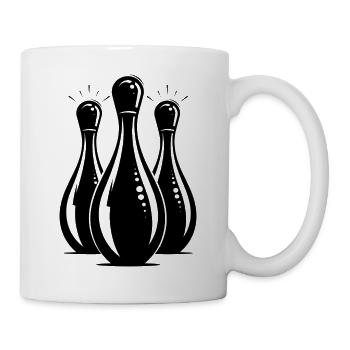 Bowling Grafik - Tasse - Weiß - Rechts