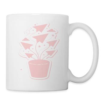 Pastellpapierflug Blütenzauber - Tasse - Weiß - Rechts