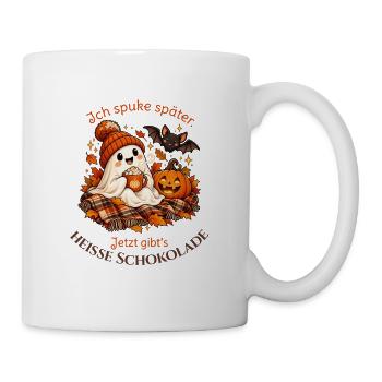 Kakao-Geist in Kuschelstimmung - Tasse - Weiß - Rechts