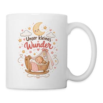 Unser Kleines Wunder – Kuschelmond Traumzeit - Tasse - Weiß - Rechts