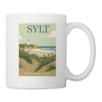 Sylt National Park Vintage Coast - Tasse - Weiß - Rechts