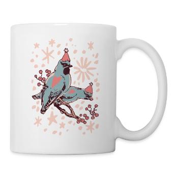 WEIHNACHTSVÖGEL - Tasse - Weiß - Rechts
