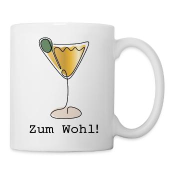 Cocktail Zum Wohl - Tasse - Weiß - Rechts