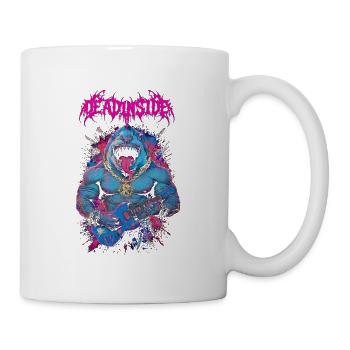 Neonhai-Felsenbestie - Tasse - Weiß - Rechts