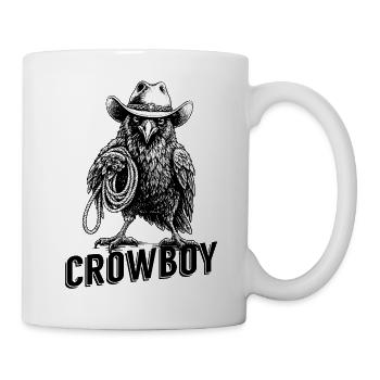 Crowboy – Der Cowboy unter den Krähen - Tasse - Weiß - Rechts