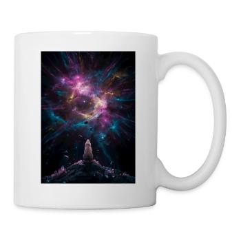 Siamkatze unter kosmischem Sternennebel - Tasse - Weiß - Rechts