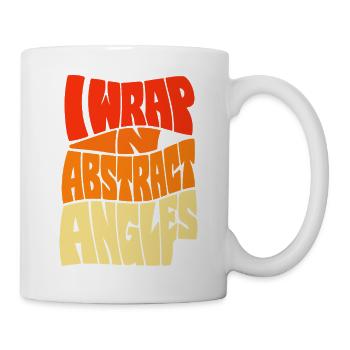 Geschenke einpacken – I Wrap in Abstract Angles - Tasse - Weiß - Rechts