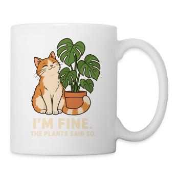 Die Pflanzen sagen es - Tasse - Weiß - Rechts