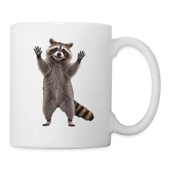 Waschbaer - Tasse - Weiß - Rechts