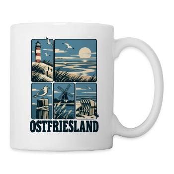 Ostfriesland North Sea Coast - Tasse - Weiß - Rechts