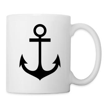 ancre - Mug blanc - blanc - Droite