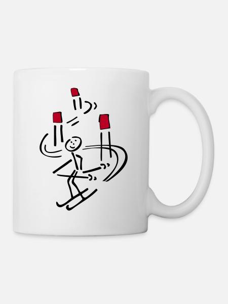 Skimännchen deux couleurs - Mug blanc - blanc