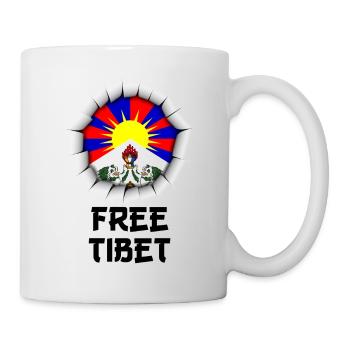 free tibet - Tasse - Weiß - Rechts