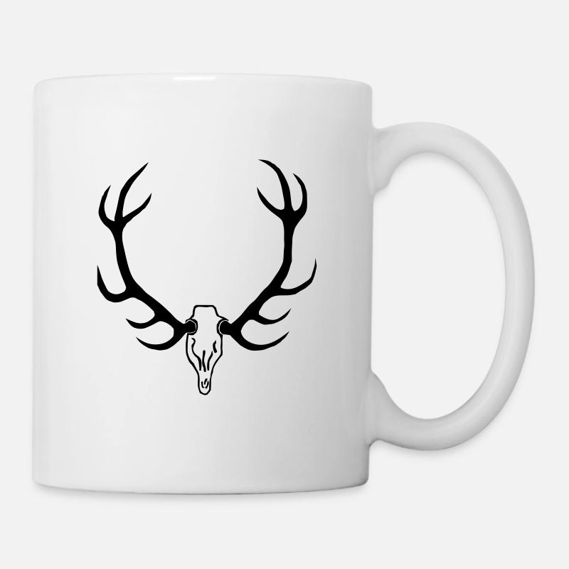 fellforst_geweih - Tasse - Weiß