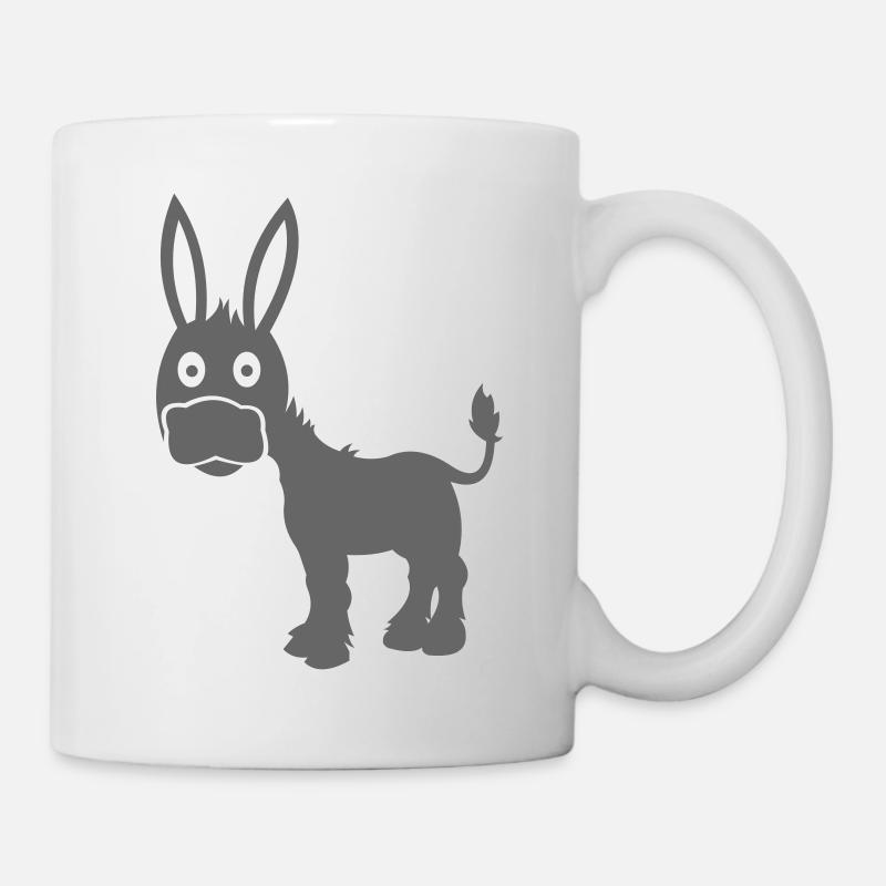 kindermotiv_esel - Mug blanc - blanc